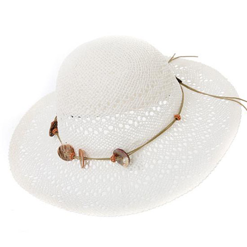 mens wide brimmed hat. White Straw Wide Brim Hat