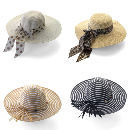 Ladies Straw Hats A&K Hosiery