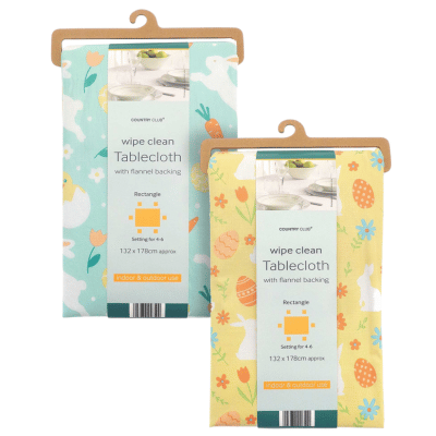 Easter Design Wipe Clean Tablecloth