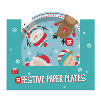 Christmas Paper Plates 12 Packs