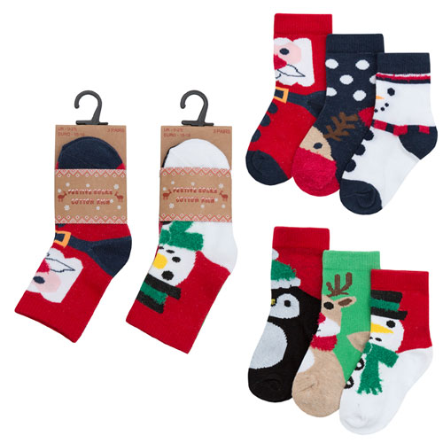 Wholesale Socks | Wholesale Christmas Socks | Baby Cotton Rich Festive ...