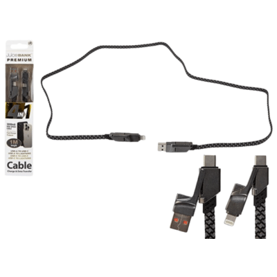 Juice Bank 4 In 1 Charging 1M Cable