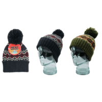 Boys Heat Machine Fairisle Design Bobble Hat