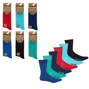 Mens Single Pair Pack Bamboo Colourburst Socks