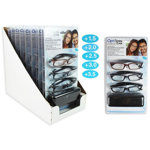 OptiSpex 3 Designer Reading Glasses With Durable Case