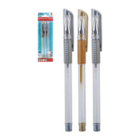 Gold & Silver Metallic Pens Pack Of 3