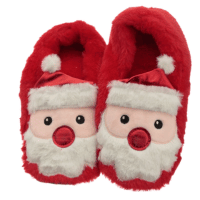 Christmas Santa Plush Toesties Heat Pack Warmer Slippers