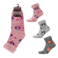 Ladies Cute Design Bed Socks With Gripper