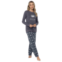 Ladies Hedgehog Print Pyjamas Set