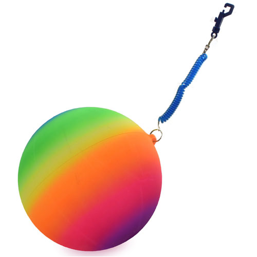 Neon Rainbow Ball With Keychain