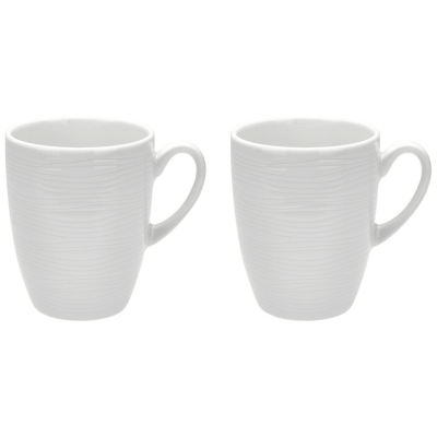 Genevieve Lethu Dinnerware Porcelain Mugs 300ml White