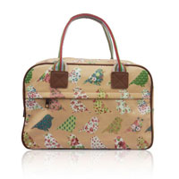 Birds And Flowers Day Bag Pink