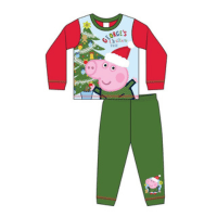 Official Peppa Pig 'George' Christmas Design Toddler Boys Pyjamas