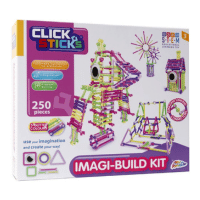 Clicksticks 250pc Imagi-Build-Kit Glitter Colours