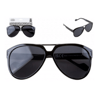 Aviator Plastic Sunglasses Black