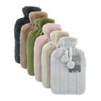 Hot Water Bottle With Luxury Faux Fur Cover