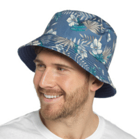 Mens Leaves Printed Reversible Bucket Hat