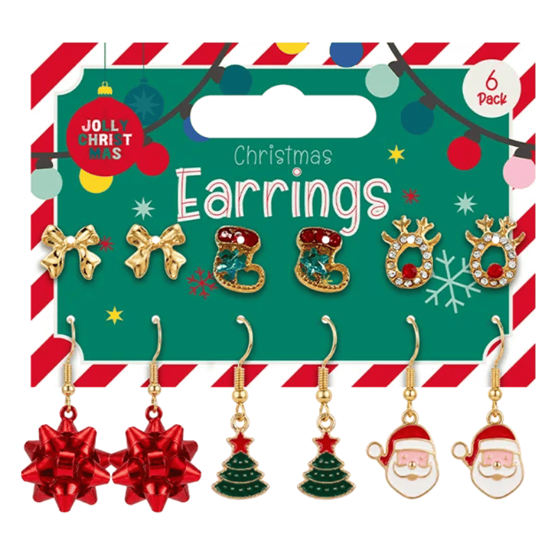 Christmas Earrings 6 Pack