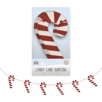 Wooden Candy Cane Christmas Bunting 1.5m
