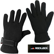 Mens Black Fleece Glove With RockJock Liner