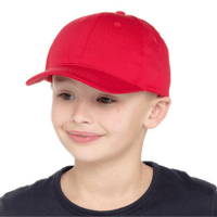 Kids Baseball Cap Red