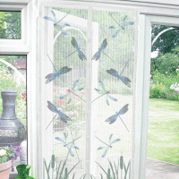 Dragonfly Design Magnetic Insect Guard Door Screen Curtains