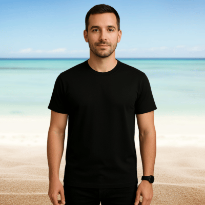 Mens 100% Cotton 200GSM T-Shirt Black