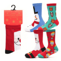 Kids Cotton Rich Novelty Christmas Socks