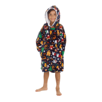 Childrens Christmas Design Plush Snuggle Hoodie
