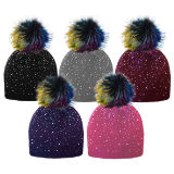 Smooth Knit Cosy Lined Hat With Detachable Pom Pom