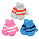 Babies Soft Touch Striped Magic Mittens