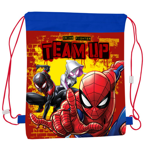 Official Spiderman Team Up Pull String Bag