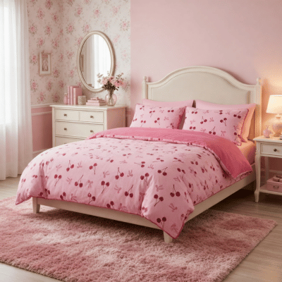 Fun Design Duvet Set Cherries & Bows
