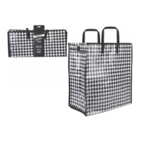 Houndstooth Design Woven PP Laundry Bag