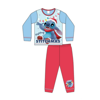 Official Younger Girls Lilo & Stitch Christmas Pyjamas