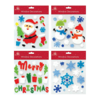 Christmas Design Gel Window Sticker Decorations