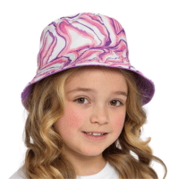Girls Tie Dye Printed Reversible Bucket Hat