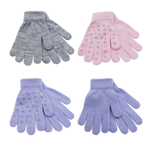 Childrens Thermal Magic Gloves With Stars Gripper