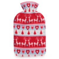 2 Litre Hot Water Bottle With Fairisle Cover