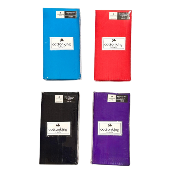 Premium Quality Fitted Sheets Double