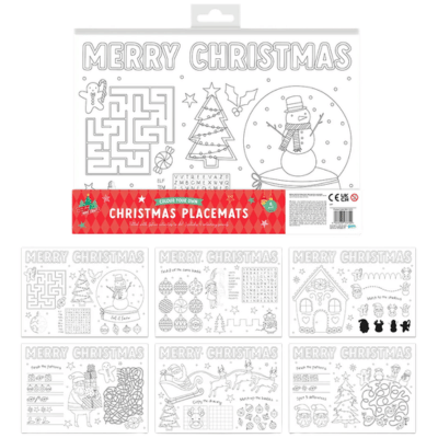 Christmas Colour Your Own Placemat 6 Pack