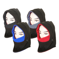 Unisex Fleece Hood With Adjustable Face Mask