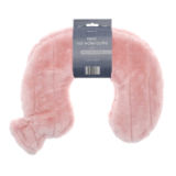 Neck Hot Water Bottles With Faux Fur Cover Blush Pink