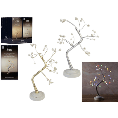 Battery Operated Light Up Festive LED Tree 50cm