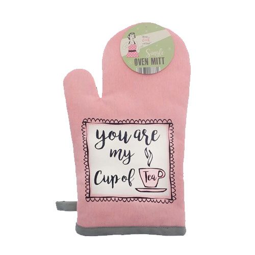Cup Of Tea Vintage Gauntlet Oven Glove Wholesale Oven Gloves