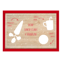 Wooden 'Snacks For Santa' Board 20cm x 30cm