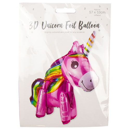 Unicorn 3D Foil Balloon