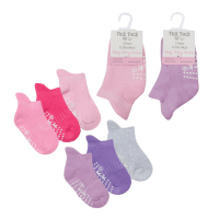 3 Pack Baby Terry Socks With Grippers