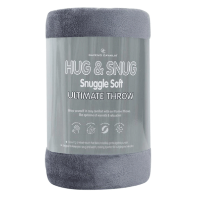 Hug & Snug Snuggle Soft Ultimate Throw - Charcoal