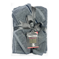Luxury 6 Piece Towel Bale Grey